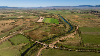 Pista pentru biciclete de-a lungul râului Olt este în curs de construire în județul Harghita