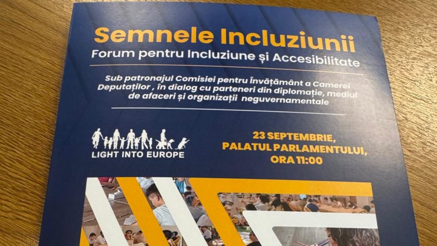 Forumul „Semnele Incluziunii” a avut loc la Palatul Parlamentului, sub patronajul Comisiei pentru Învățământ a Camerei Deputaţilor