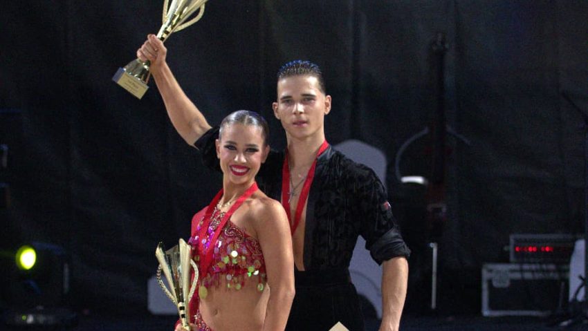 Aur pentru Jovana Iorgovan și Daniel Barbosa la WDSF Transylvanian Grand Prix Sibiu