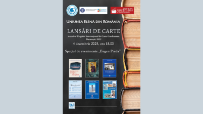 Târgul GAUDEAMUS 2025 s-a deschis ieri la Romexpo; Uniunea Elenă din România, prezentă cu noi apariții editoriale