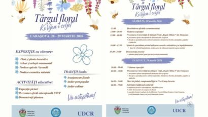 Târg Floral la Carașova: flori, tradiții și produse locale, în weekendul 28–29 martie 2026