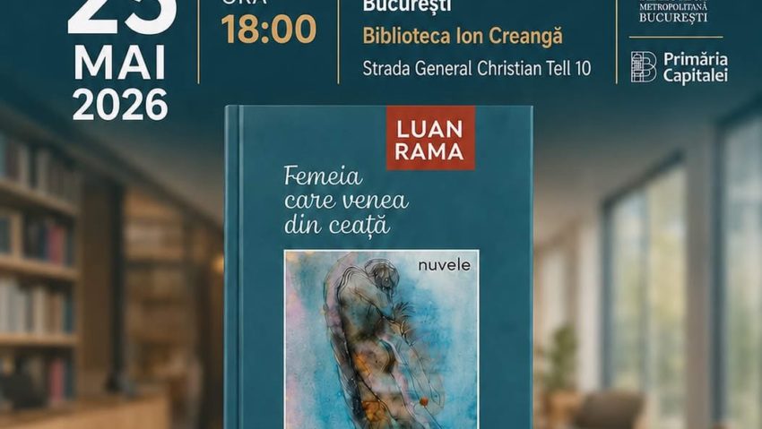 Asociația Liga Albanezilor din România anunță lansarea volumului „Femeia care venea din ceață. Albanezul”, de Luan Rama