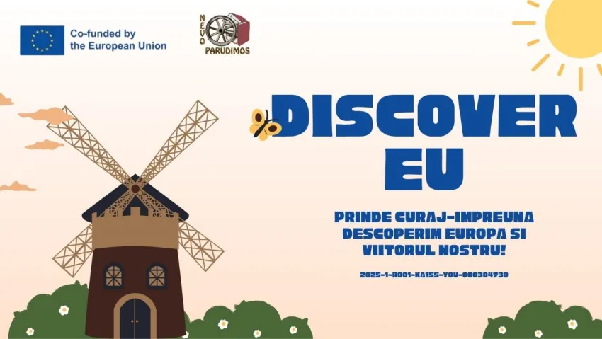 Discover EU 2026: tinerii din Caraș-Severin pot călători gratuit prin Europa, prin proiectul „Prinde curaj” al Asociației Nevo Parudimos